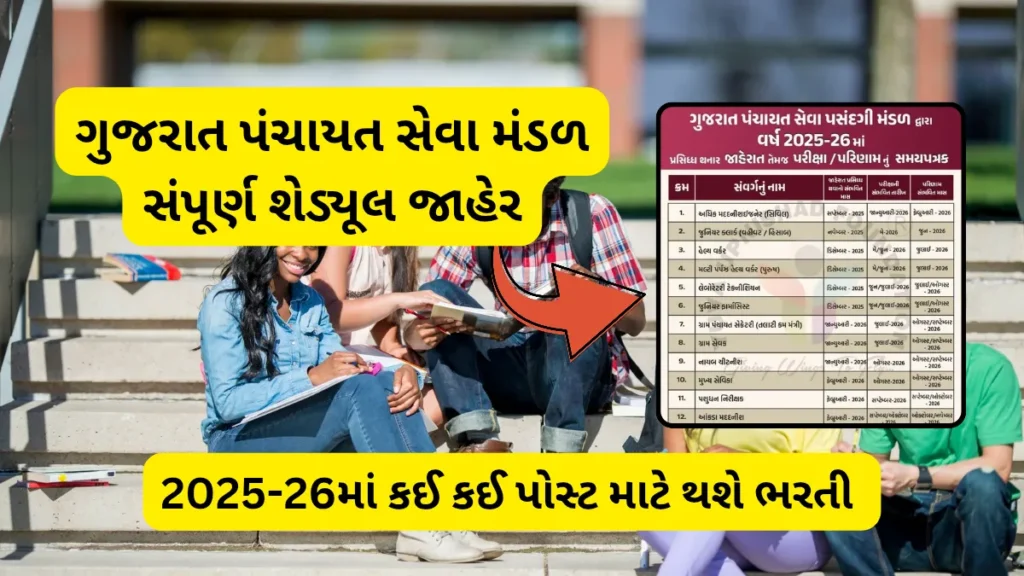 Gujarat Panchayat Seva Pasandgi Mandal Bharti 2025-26